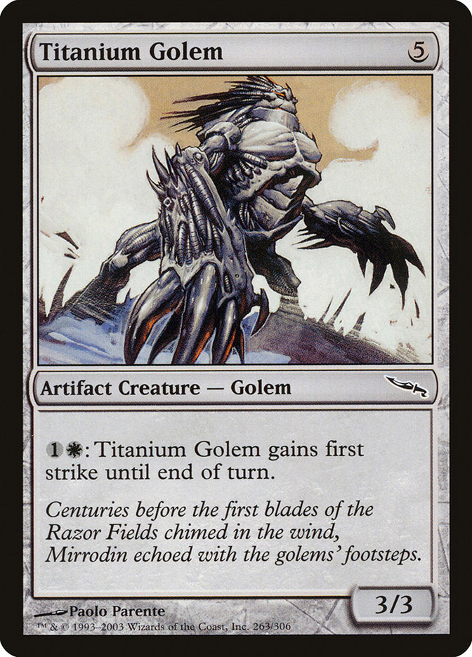 Titanium Golem 263/306 (Mirrodin)  | Chromatic Games
