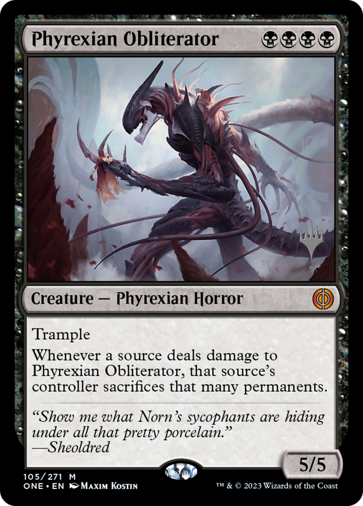Phyrexian Obliterator (Promo Pack) [Phyrexia: All Will Be One Promos] | Chromatic Games