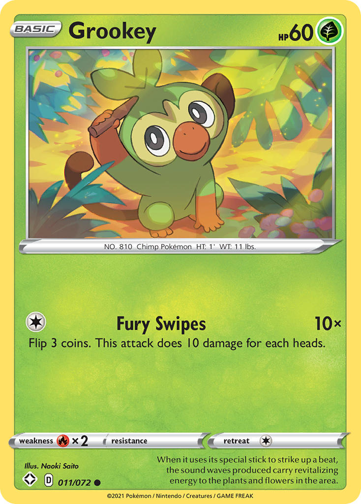 Grookey (011/072) [Sword & Shield: Shining Fates] | Chromatic Games