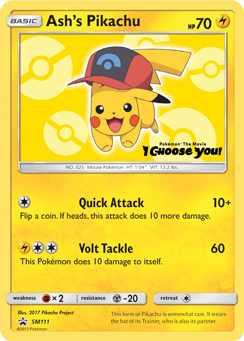 Ash's Pikachu (SM111) [Sun & Moon: Black Star Promos] | Chromatic Games