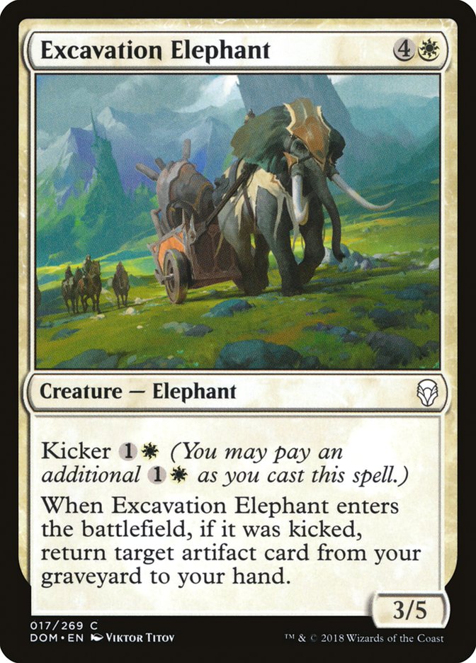 Excavation Elephant 17/269 (Dominaria)  - Foil | Chromatic Games
