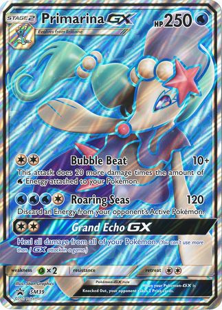 Primarina GX (SM39) (Jumbo Card) [Sun & Moon: Black Star Promos] | Chromatic Games