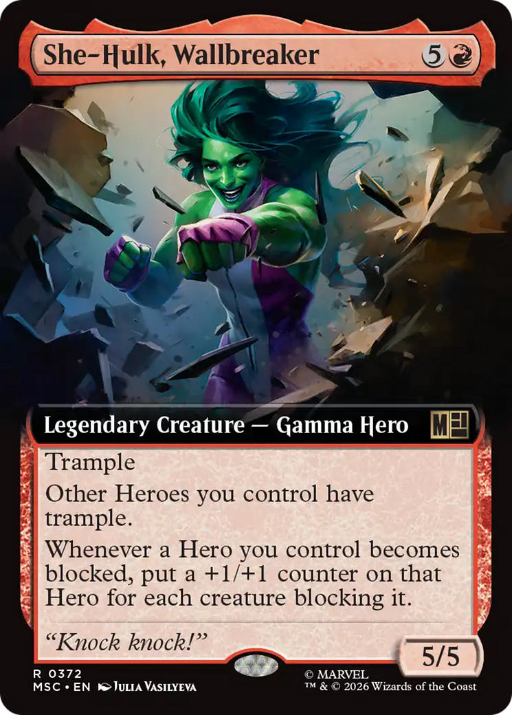 She-Hulk, Wallbreaker (Extended Art) [Marvel Super Heroes Commander] | Chromatic Games