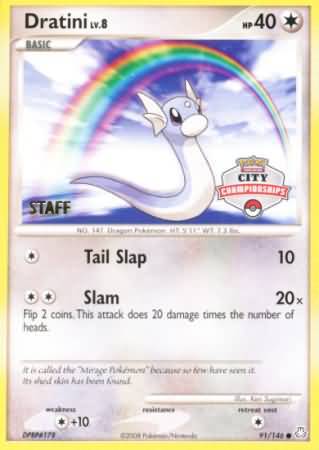 Dratini (91/146) (City Championship Promo Staff) [Diamond & Pearl: Legends Awakened] | Chromatic Games