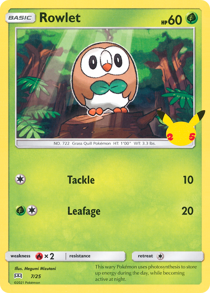 Rowlet (7/25) [McDonald's 25th Anniversary] | Chromatic Games