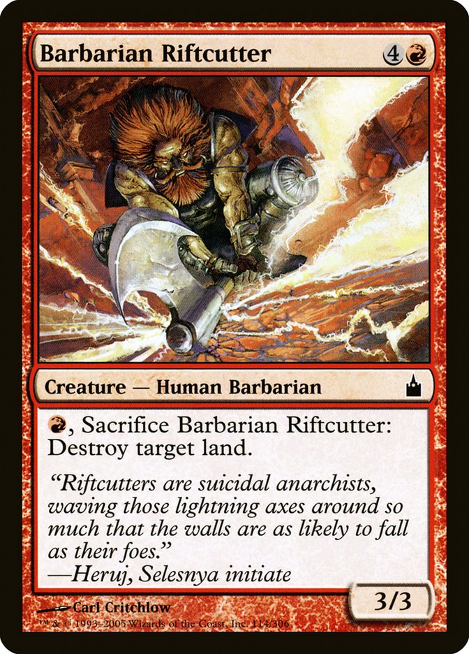 Barbarian Riftcutter 114/306 (Ravnica: City of Guilds)  | Chromatic Games
