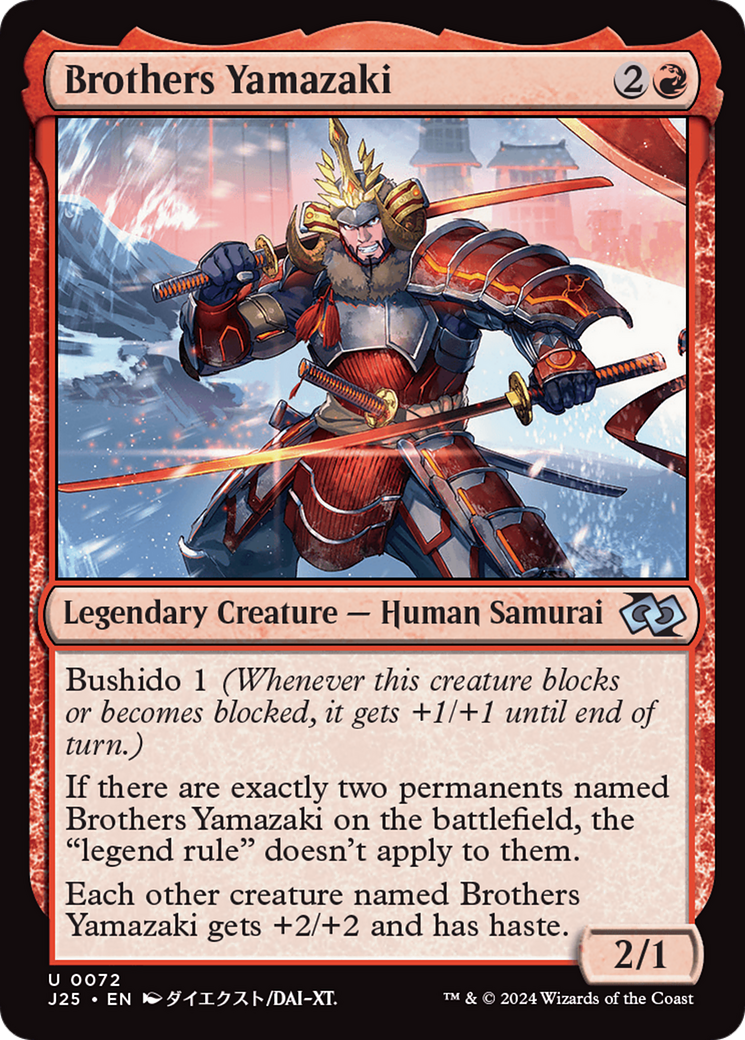 Brothers Yamazaki (72 Swords) (Anime) [Foundations Jumpstart] | Chromatic Games