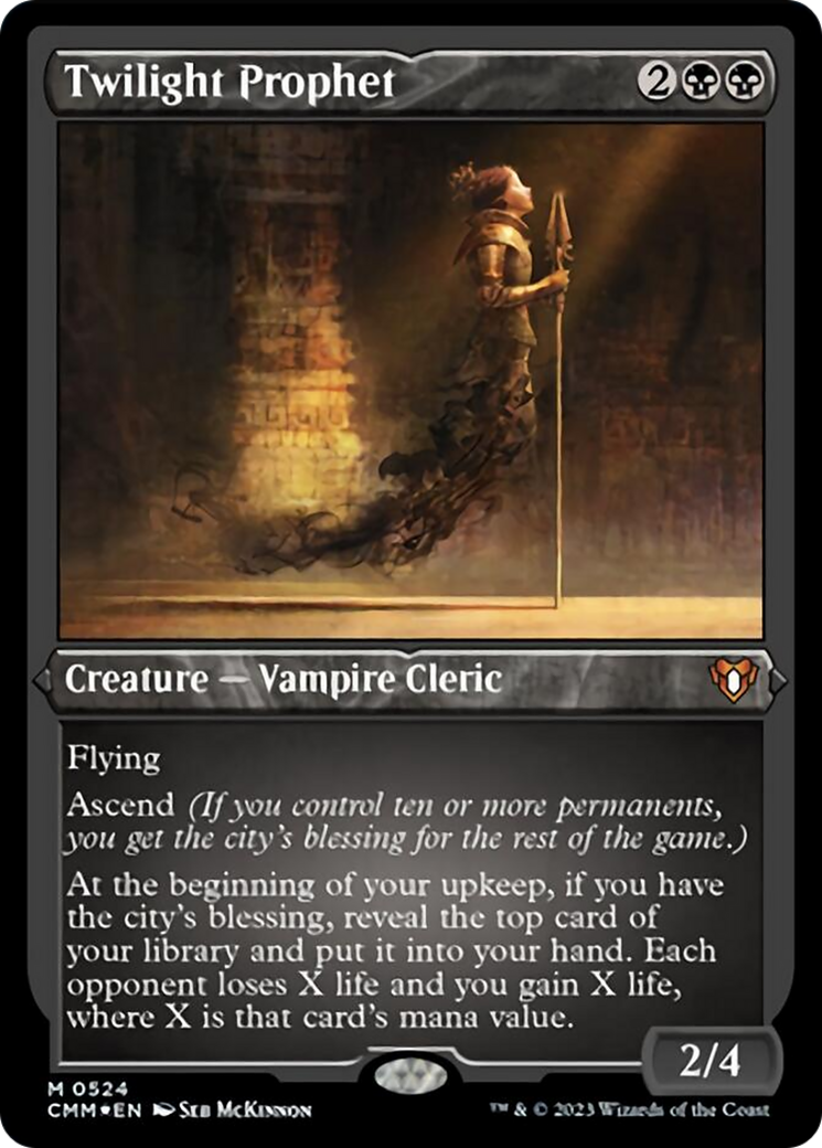 Twilight Prophet (Foil Etched) [Commander Masters] | Chromatic Games