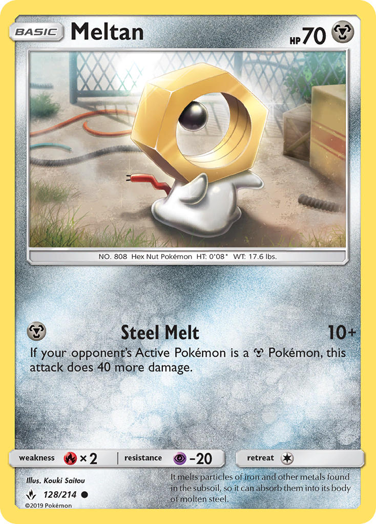 Meltan (128/214) [Sun & Moon: Unbroken Bonds] | Chromatic Games