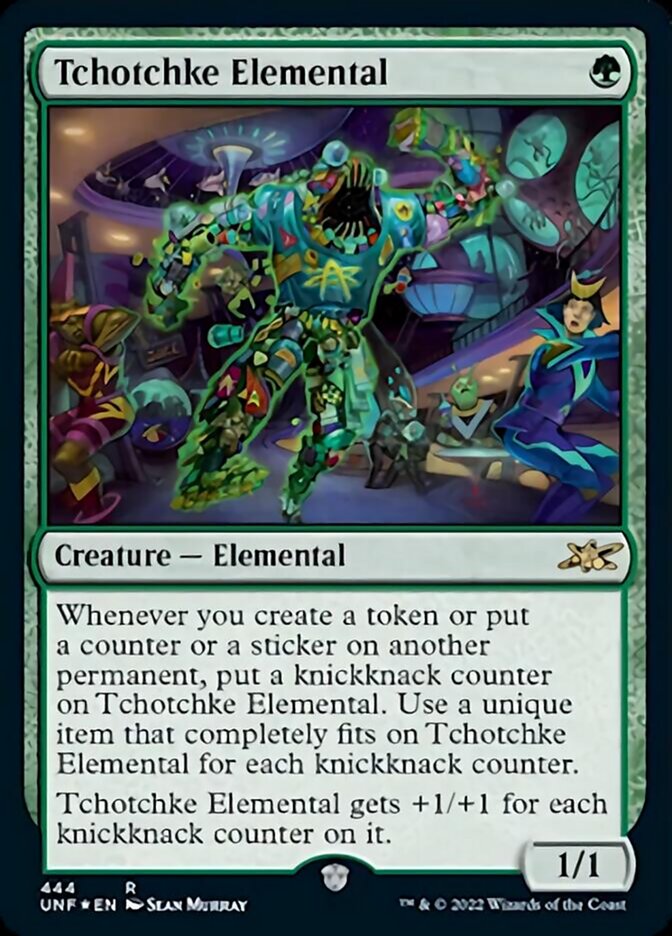 Tchotchke Elemental (Galaxy Foil) [Unfinity] | Chromatic Games