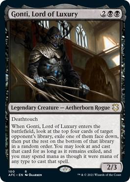 Gonti Lord of Luxury 100/62 (Commander: Adventures in the Forgotten Realms)  | Chromatic Games