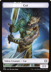 Phyrexian Goblin // Cat Double-Sided Token [Phyrexia: All Will Be One Tokens] | Chromatic Games