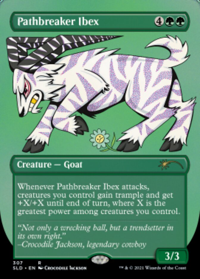 Pathbreaker Ibex (Borderless) (Foil Etched) [Secret Lair Drop Series] | Chromatic Games