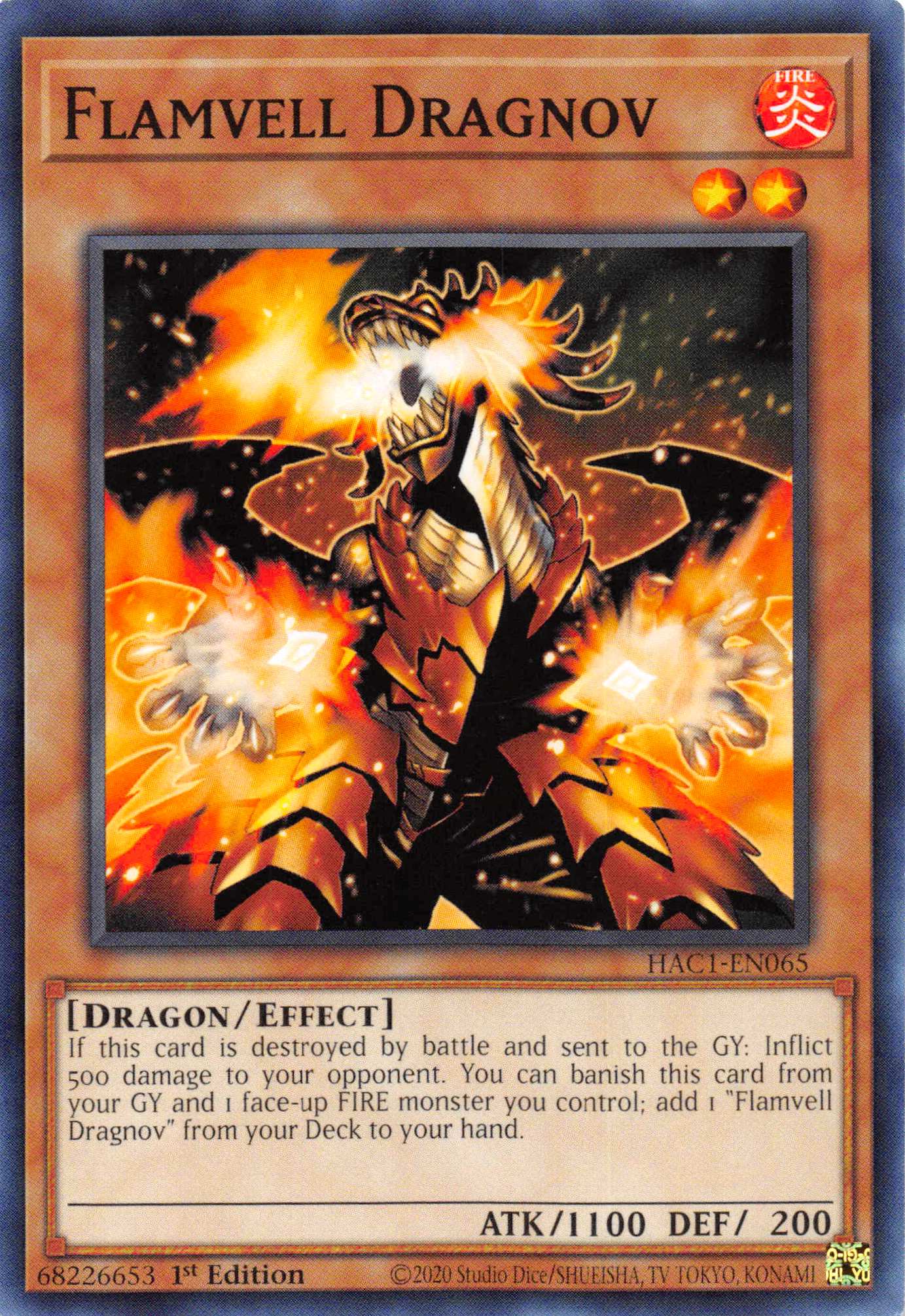 Flamvell Dragnov [HAC1-EN065] Common | Chromatic Games