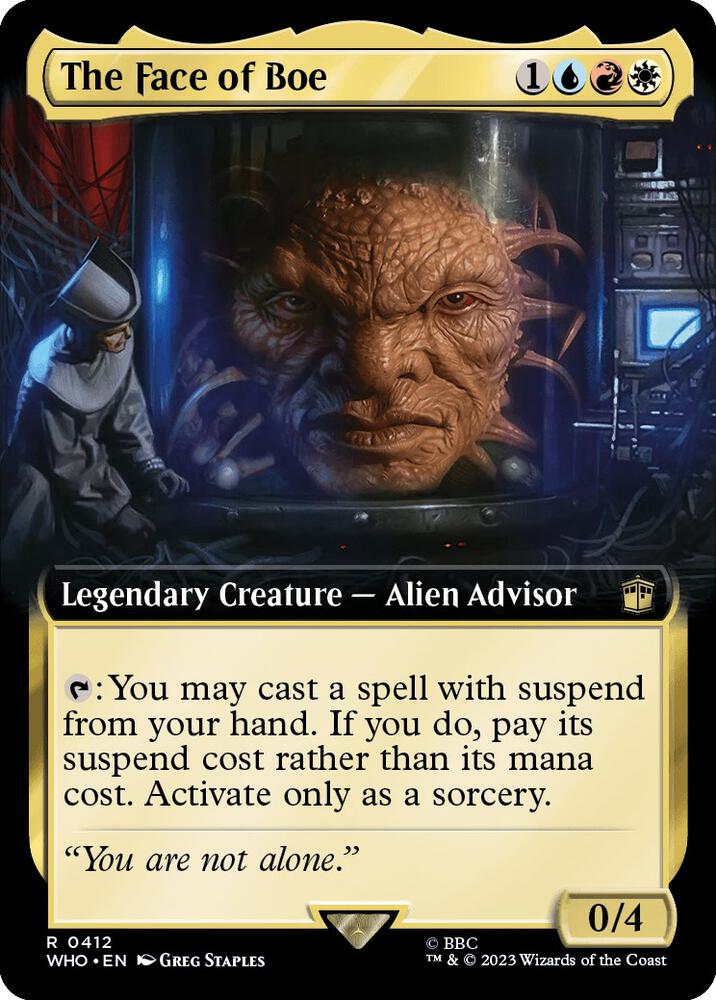 The Face of Boe 412/331 (Universes Beyond: Doctor Who)  - Extended Art | Chromatic Games