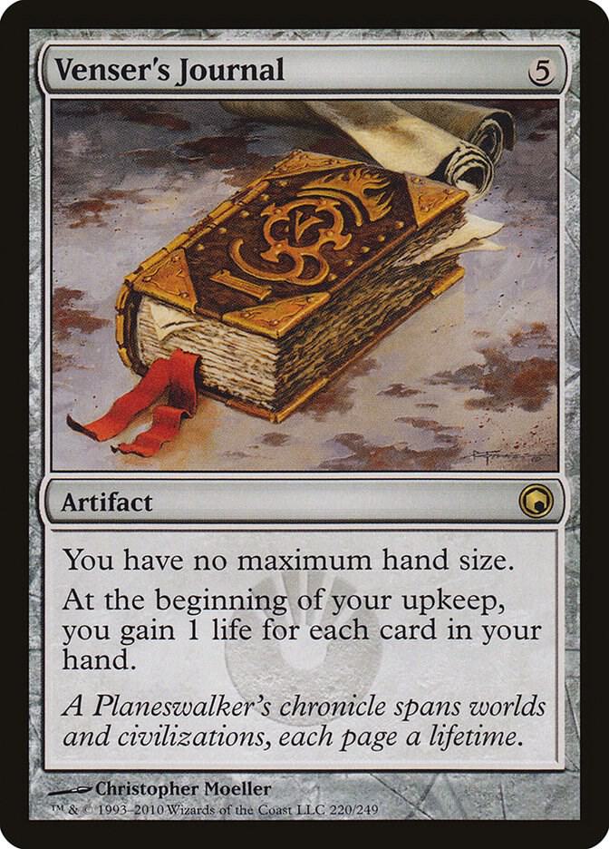 Venser's Journal 220/249 (Scars of Mirrodin)  | Chromatic Games