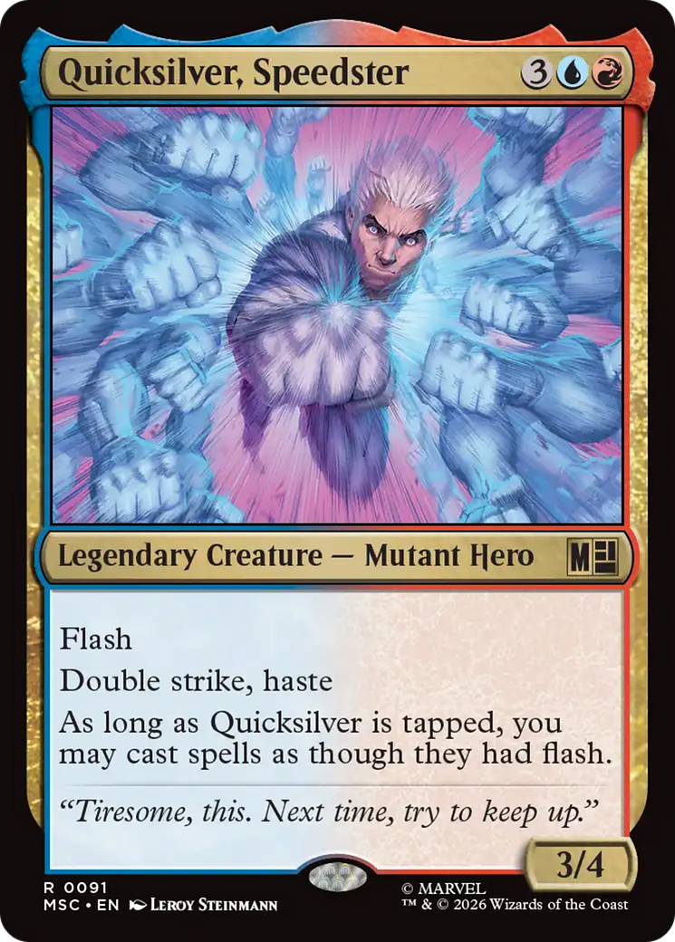 Quicksilver, Speedster (Surge Foil) [Marvel Super Heroes Commander] | Chromatic Games
