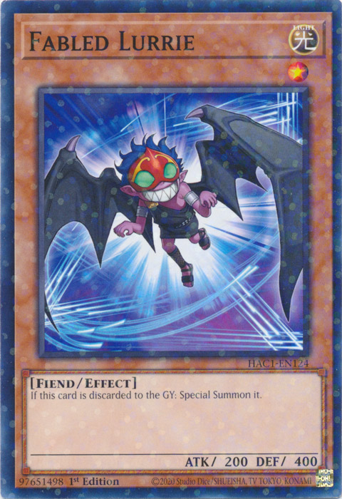 Fabled Lurrie (Duel Terminal) [HAC1-EN124] Common | Chromatic Games