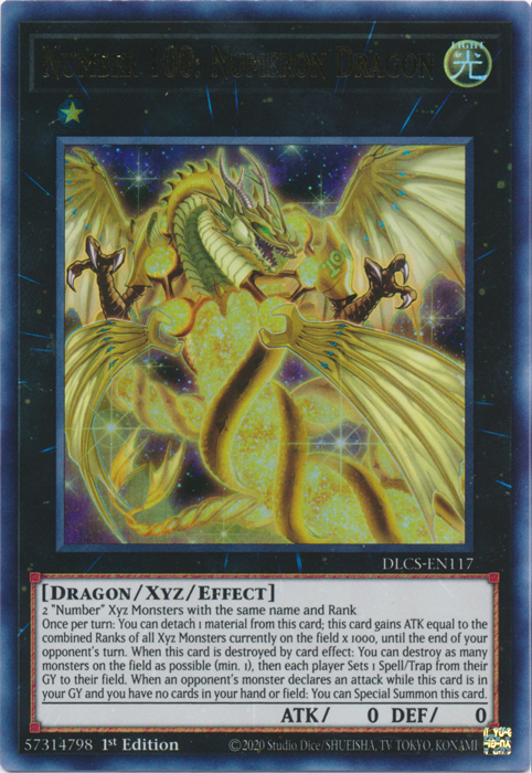 Number 100: Numeron Dragon [DLCS-EN117] Ultra Rare | Chromatic Games