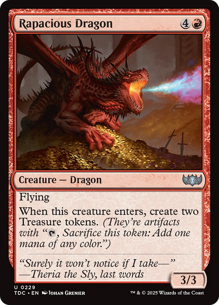 Rapacious Dragon [Tarkir: Dragonstorm Commander] | Chromatic Games