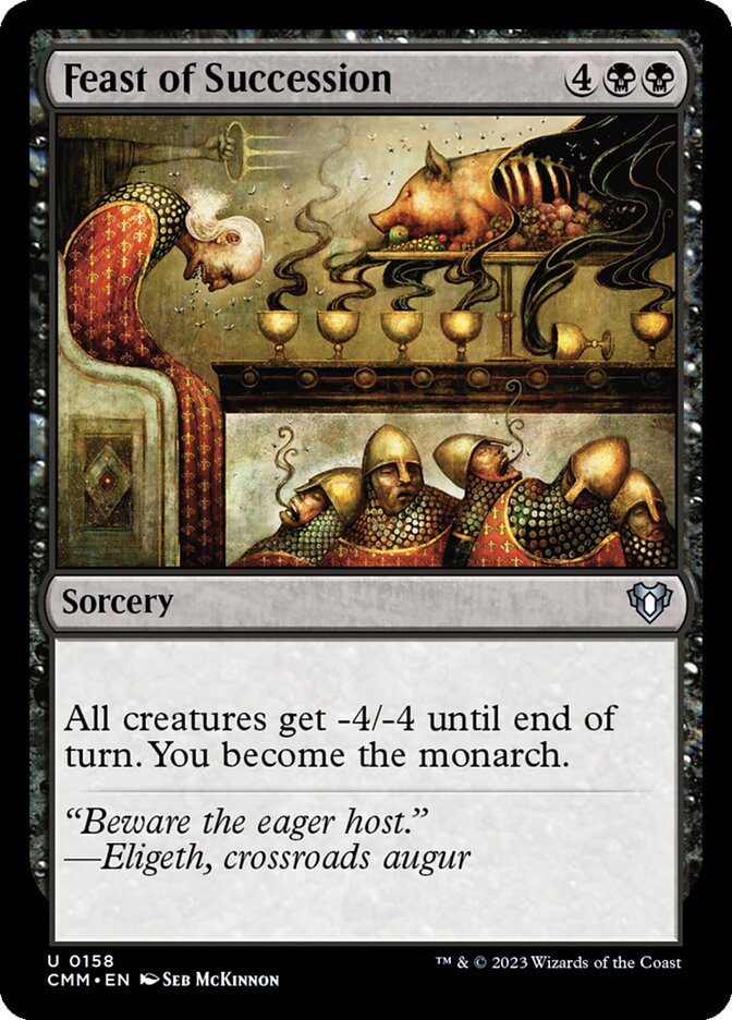 Feast of Succession 158/451 (Commander Masters)  - Foil | Chromatic Games