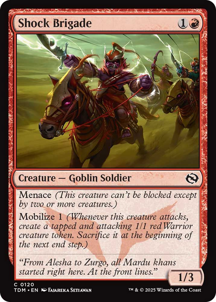 Shock Brigade [Tarkir: Dragonstorm] | Chromatic Games