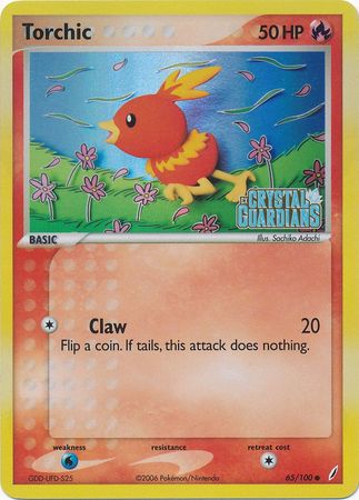 Torchic (65/100) (Stamped) [EX: Crystal Guardians] | Chromatic Games