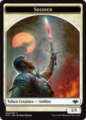 Soldier (004) // Wrenn and Six Emblem (021) Double-Sided Token [Modern Horizons Tokens] | Chromatic Games