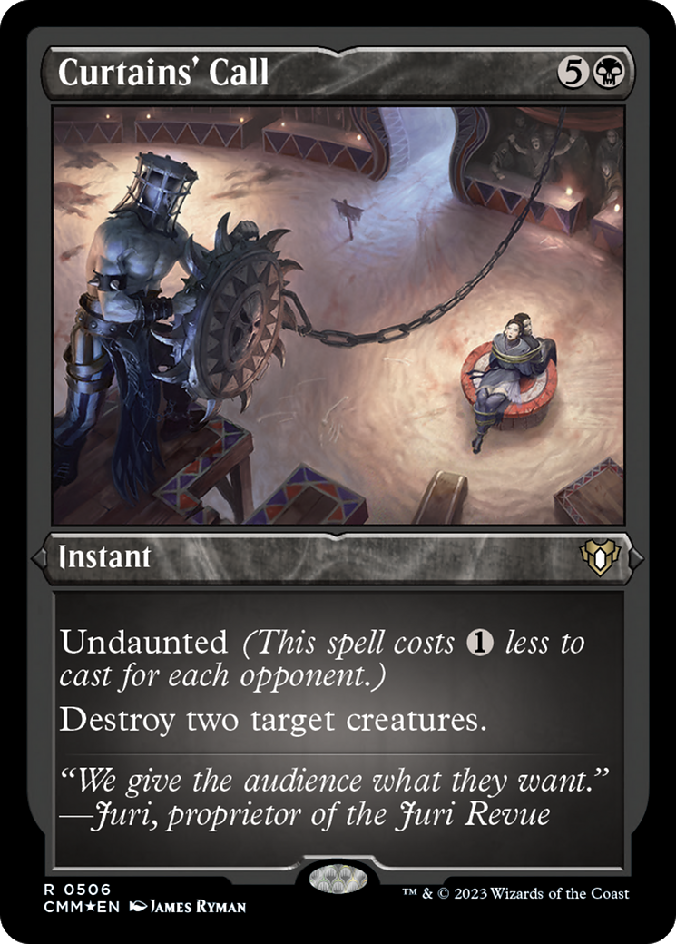 Curtains' Call (Foil Etched) [Commander Masters] | Chromatic Games