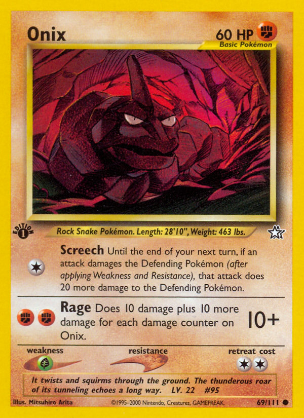 Onix (69/111) [Neo Genesis 1st Edition] | Chromatic Games