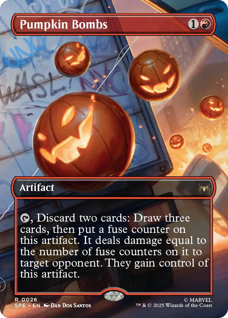 Pumpkin Bombs (Borderless) [Marvel's Spider-Man: Eternal-Legal] | Chromatic Games