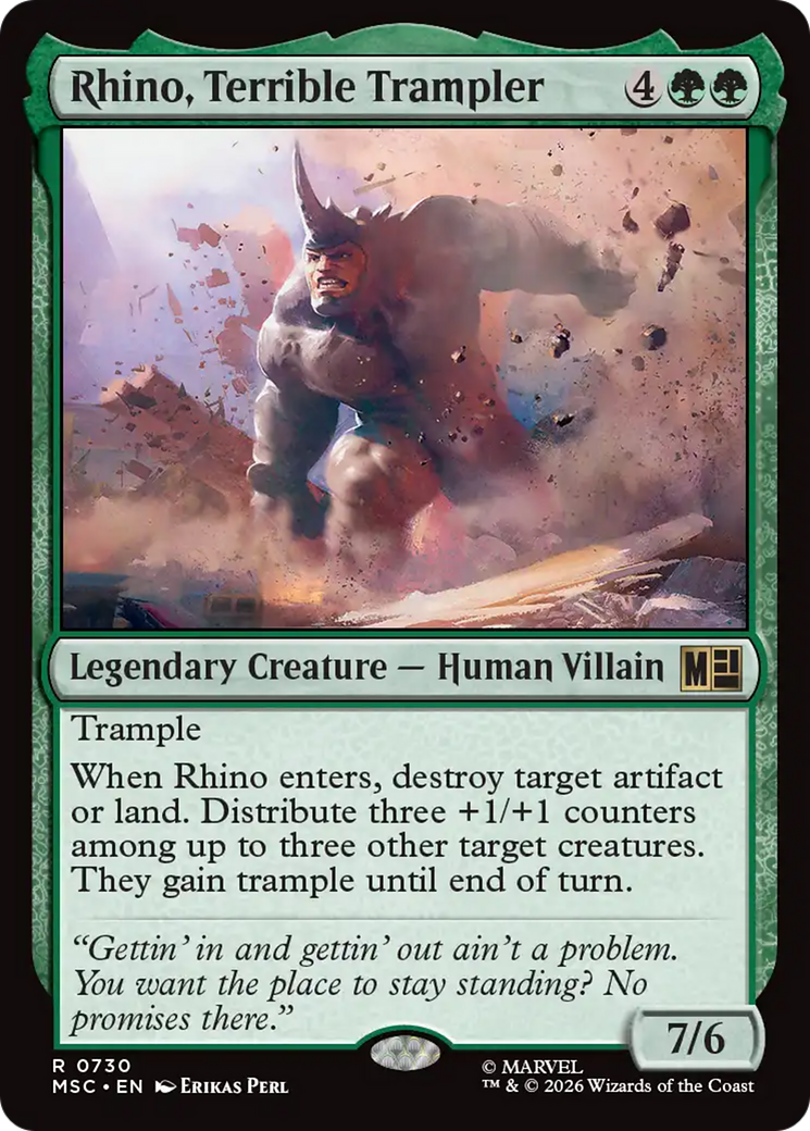 Rhino, Terrible Trampler [Marvel Super Heroes Commander] | Chromatic Games