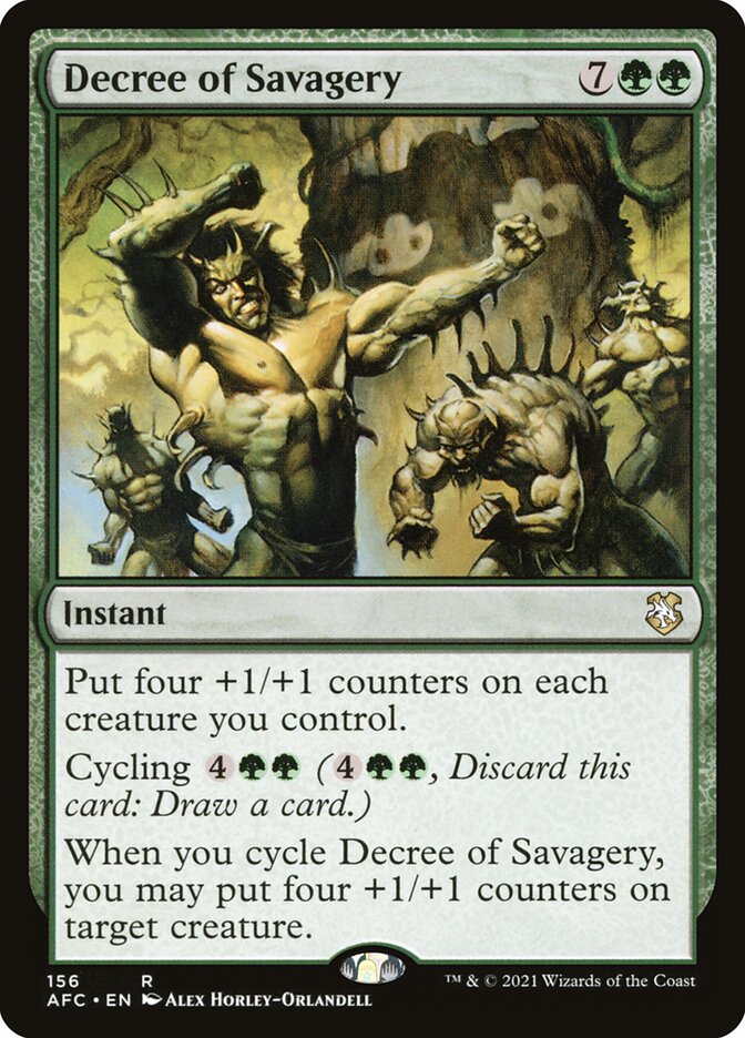 Decree of Savagery 156/62 (Commander: Adventures in the Forgotten Realms)  | Chromatic Games