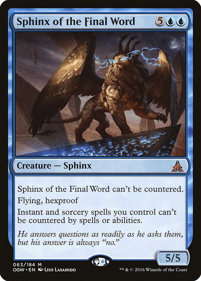 Sphinx of the Final Word 63/184 (Oath of the Gatewatch)  | Chromatic Games