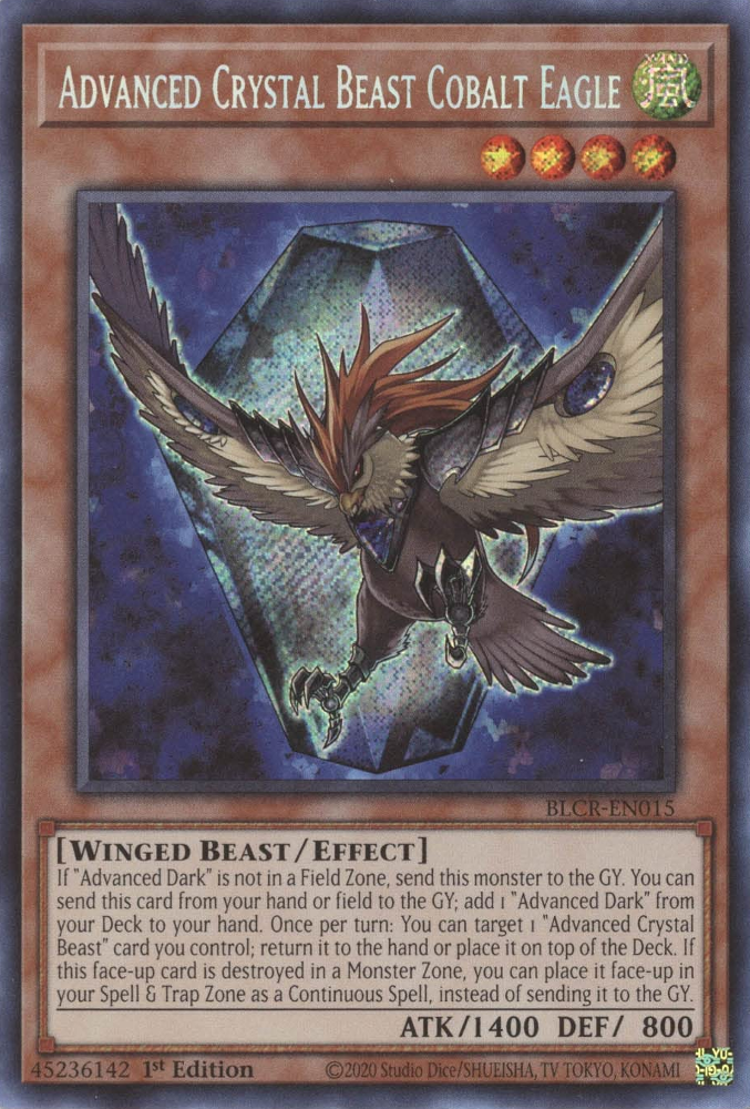 Advanced Crystal Beast Cobalt Eagle [BLCR-EN015] Secret Rare | Chromatic Games