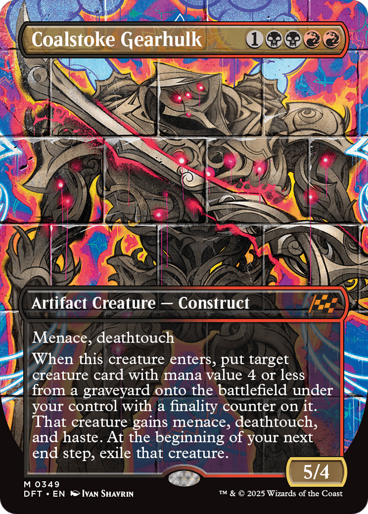 Coalstoke Gearhulk (Borderless) [Aetherdrift] | Chromatic Games