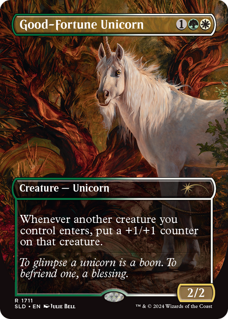 Good-Fortune Unicorn (Rainbow Foil) [Secret Lair Drop Series] | Chromatic Games