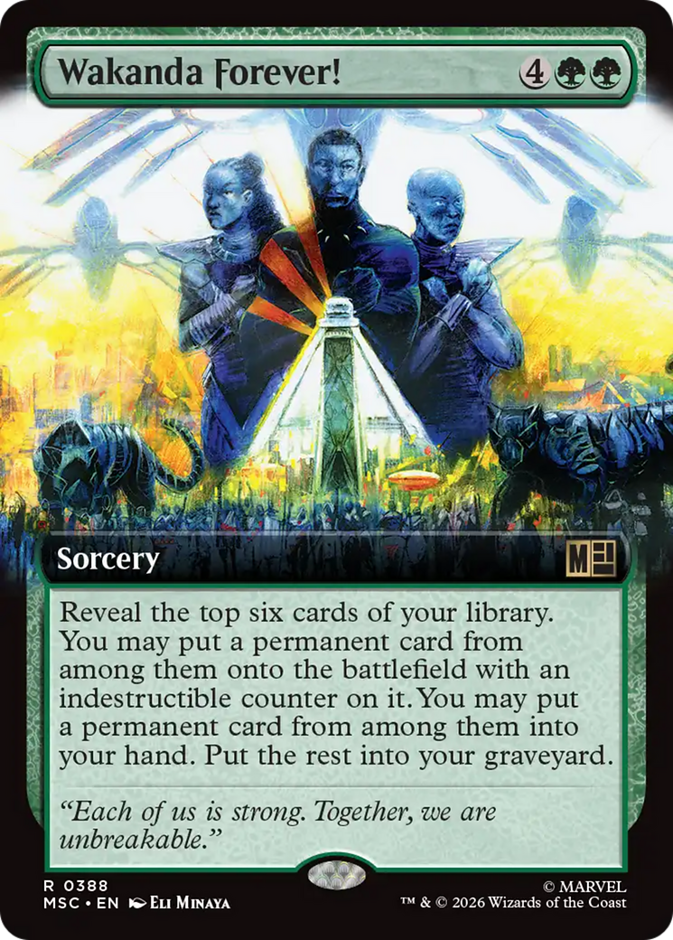 Wakanda Forever! (Extended Art) [Marvel Super Heroes Commander] | Chromatic Games