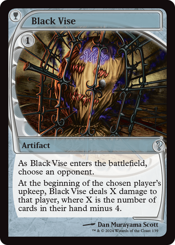 Black Vise (Future Sight) [Mystery Booster 2] | Chromatic Games