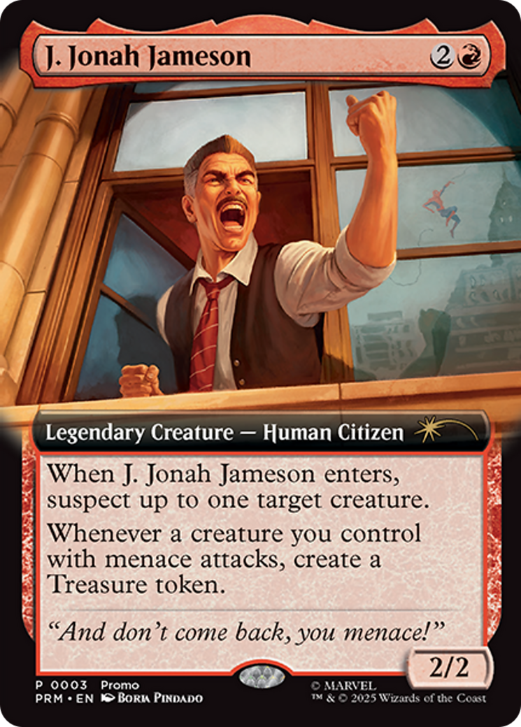 J. Jonah Jameson (Extended Art) [Marvel's Spider-Man Promos] | Chromatic Games