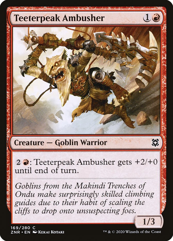 Teeterpeak Ambusher 169/280 (Zendikar Rising)  | Chromatic Games