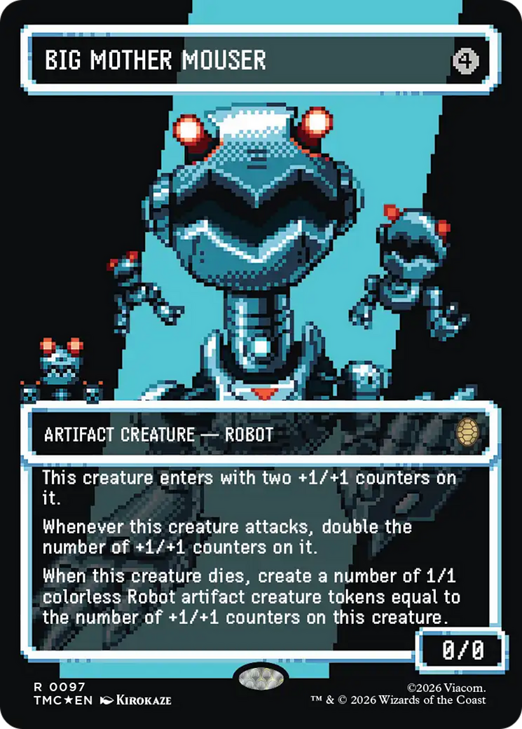 Big Mother Mouser (Borderless) (Surge Foil) [Teenage Mutant Ninja Turtles Commander] | Chromatic Games