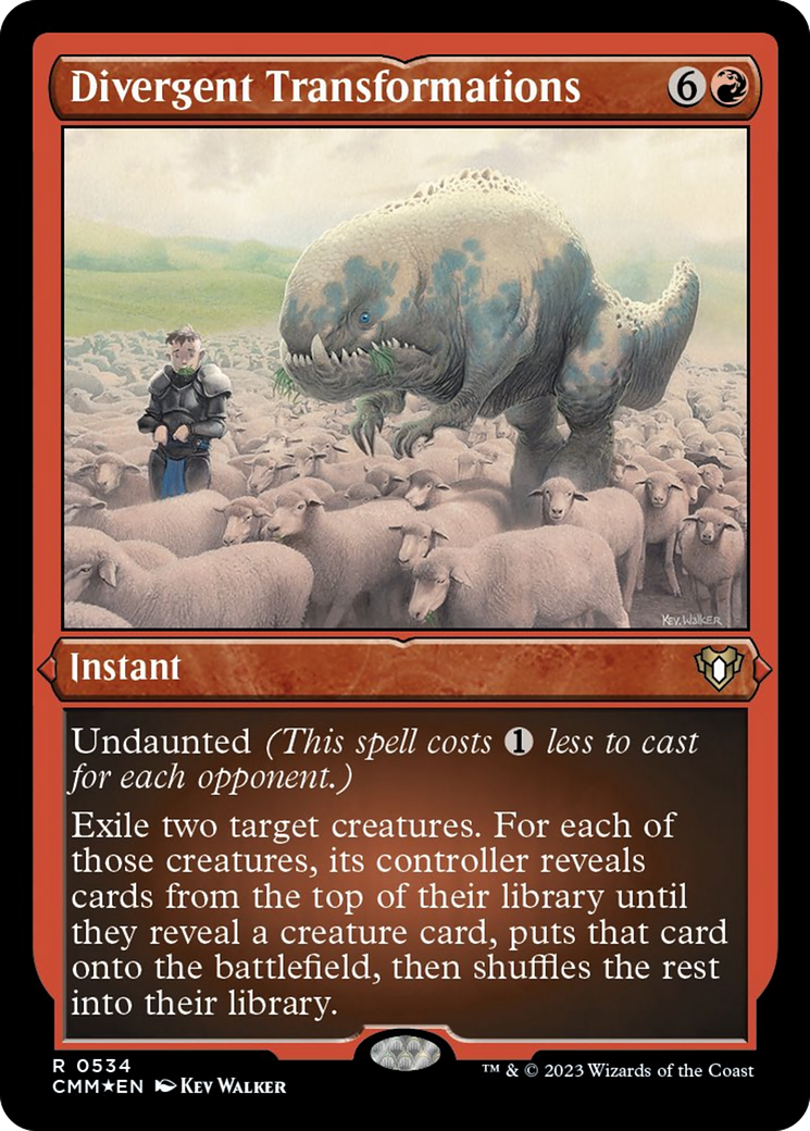 Divergent Transformations (Foil Etched) [Commander Masters] | Chromatic Games