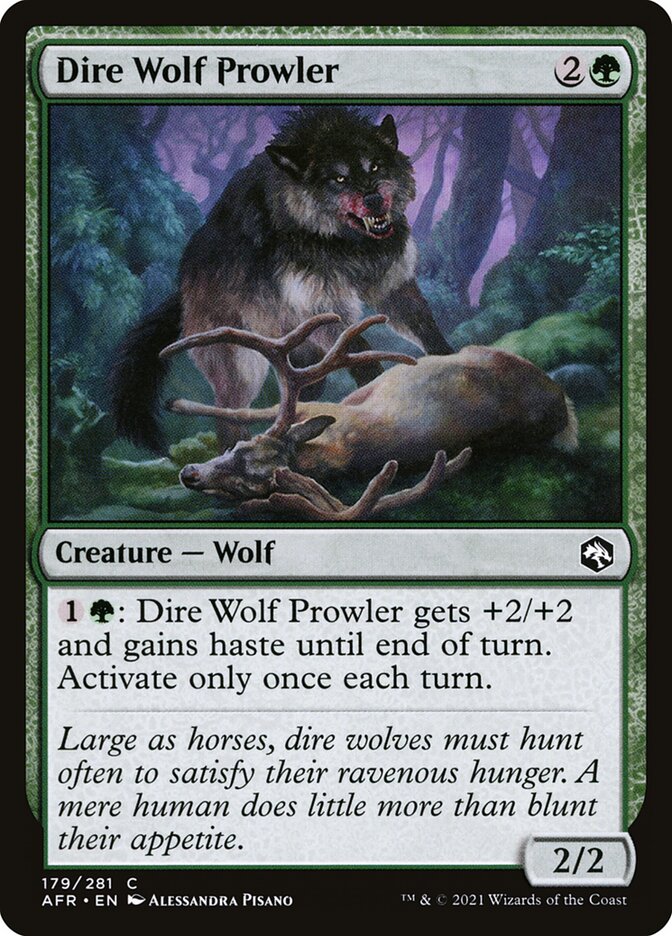 Dire Wolf Prowler 179 (Adventures in the Forgotten Realms)  | Chromatic Games