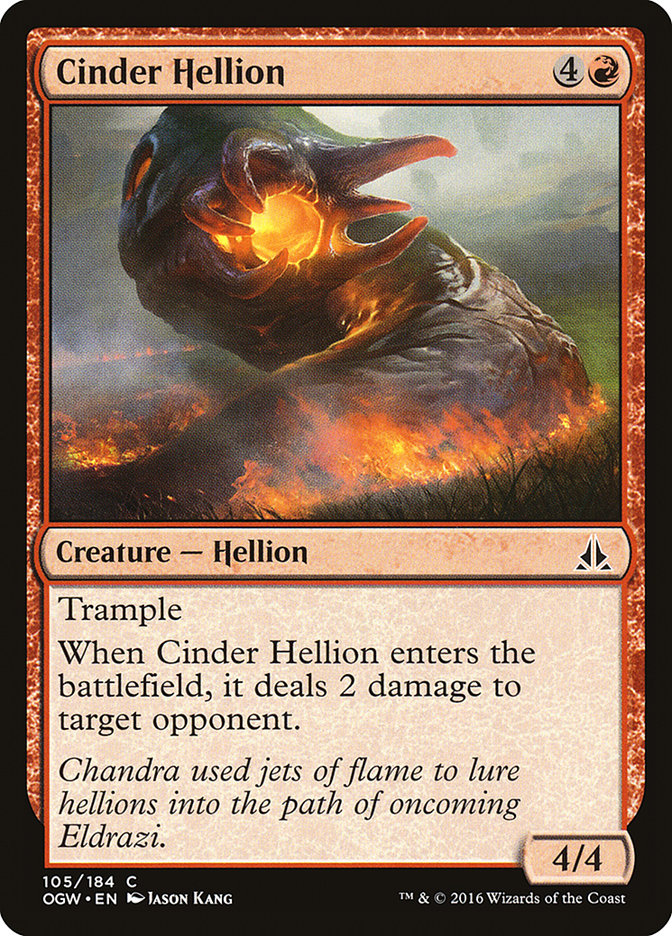 Cinder Hellion 105/184 (Oath of the Gatewatch)  | Chromatic Games