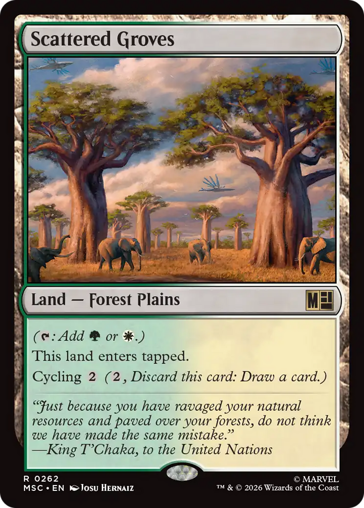 Scattered Groves [Marvel Super Heroes Commander] | Chromatic Games