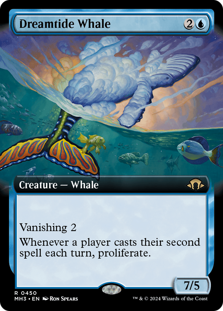 Dreamtide Whale (Extended Art) [Modern Horizons 3] | Chromatic Games