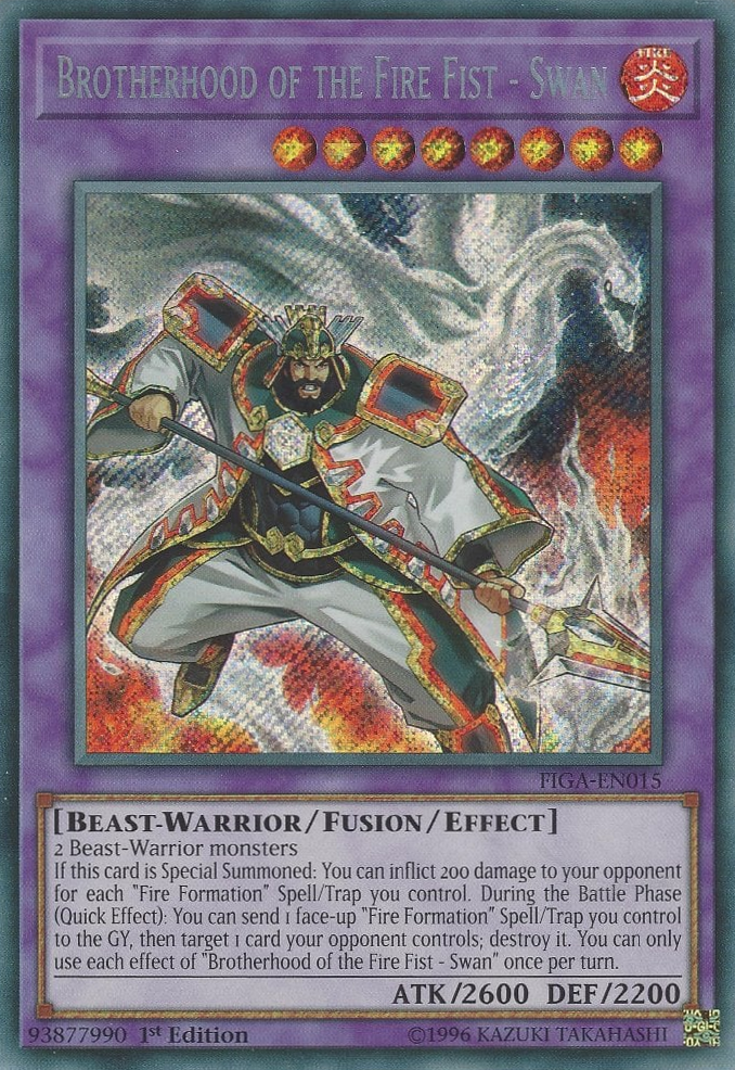 Brotherhood of the Fire Fist - Swan [FIGA-EN015] Secret Rare | Chromatic Games