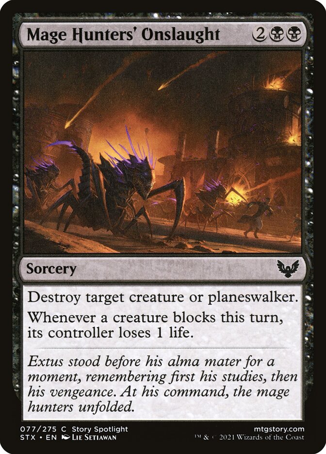 Mage Hunters' Onslaught 77 (Strixhaven: School of Mages)  - Foil | Chromatic Games