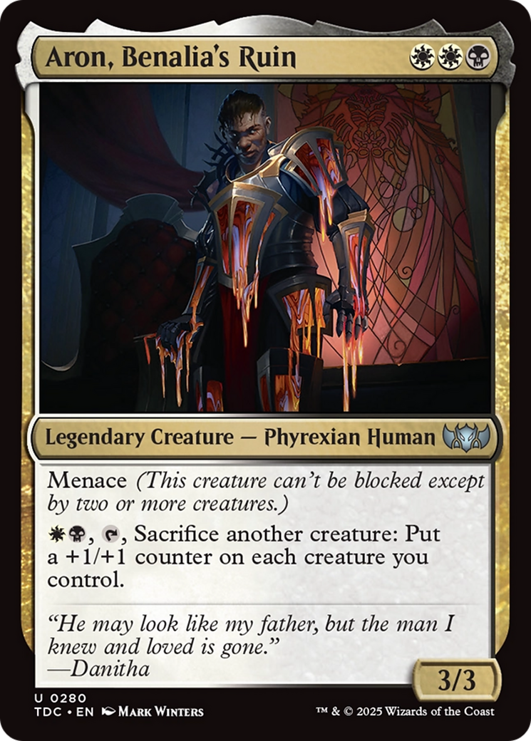 Aron, Benalia's Ruin [Tarkir: Dragonstorm Commander] | Chromatic Games